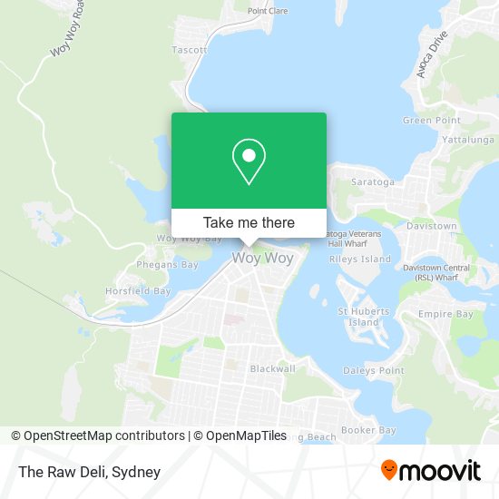 The Raw Deli map