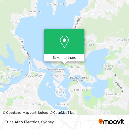 Erina Auto Electrics map