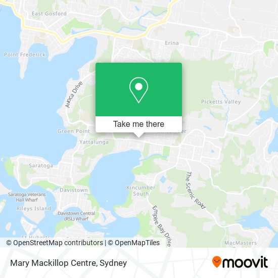 Mary Mackillop Centre map