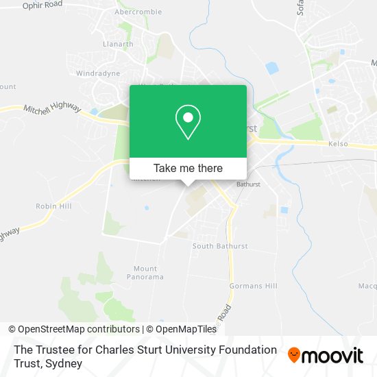 The Trustee for Charles Sturt University Foundation Trust map