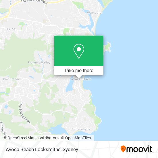 Avoca Beach Locksmiths map