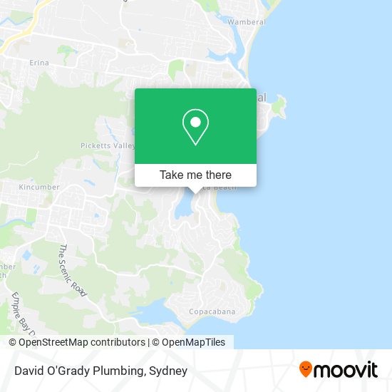 Mapa David O'Grady Plumbing