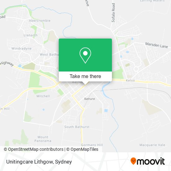 Unitingcare Lithgow map
