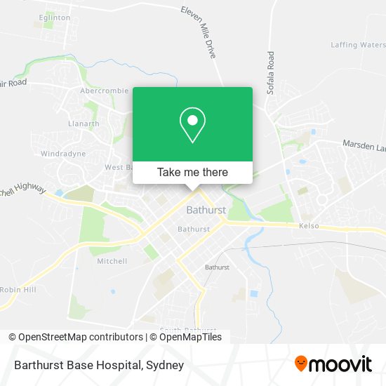 Barthurst Base Hospital map