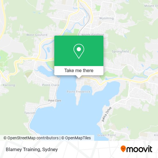 Blamey Training map