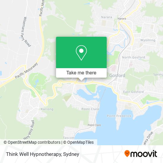 Mapa Think Well Hypnotherapy