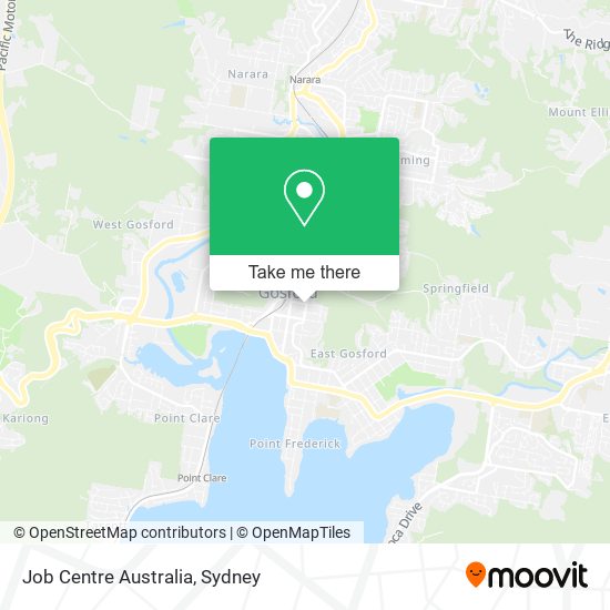 Job Centre Australia map