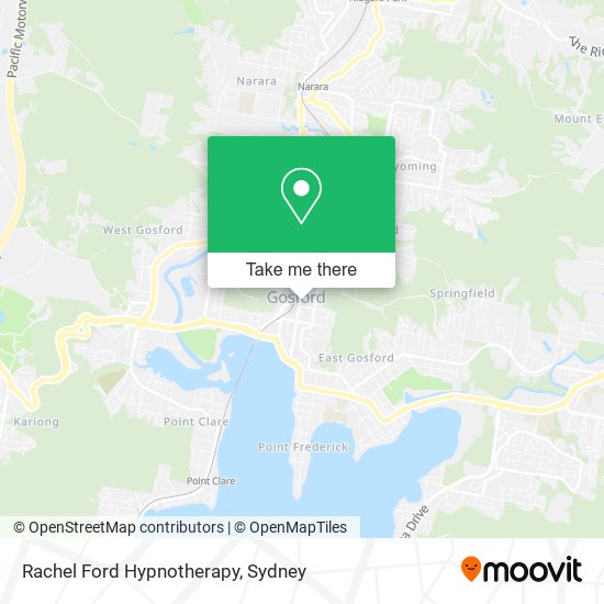 Rachel Ford Hypnotherapy map
