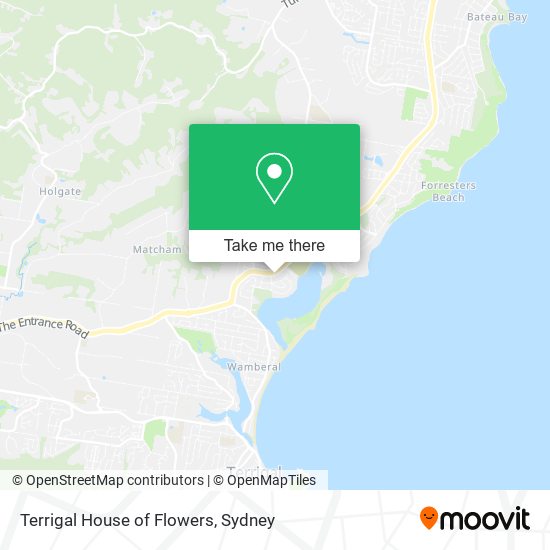 Terrigal House of Flowers map