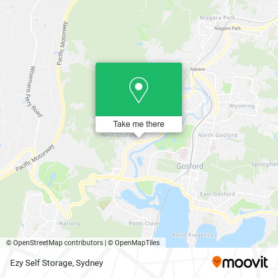 Mapa Ezy Self Storage