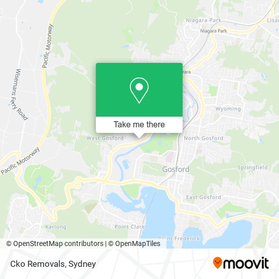 Cko Removals map