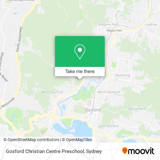 Mapa Gosford Christian Centre Preschool