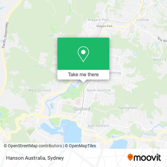 Hanson Australia map