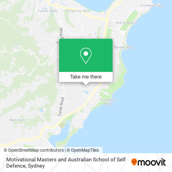 Motivational Masters and Australian School of Self Defence map
