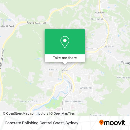 Mapa Concrete Polishing Central Coast