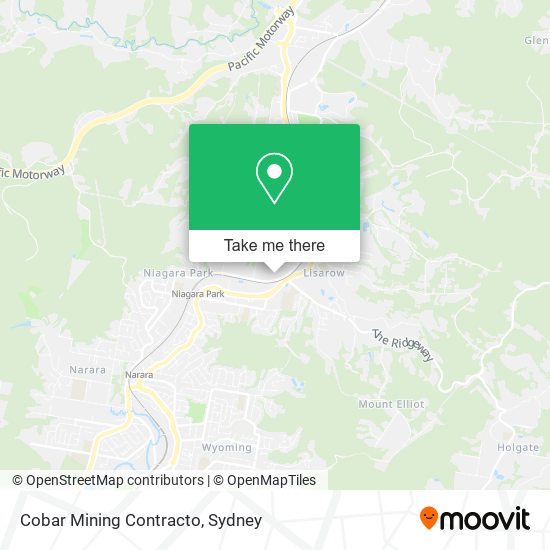 Cobar Mining Contracto map