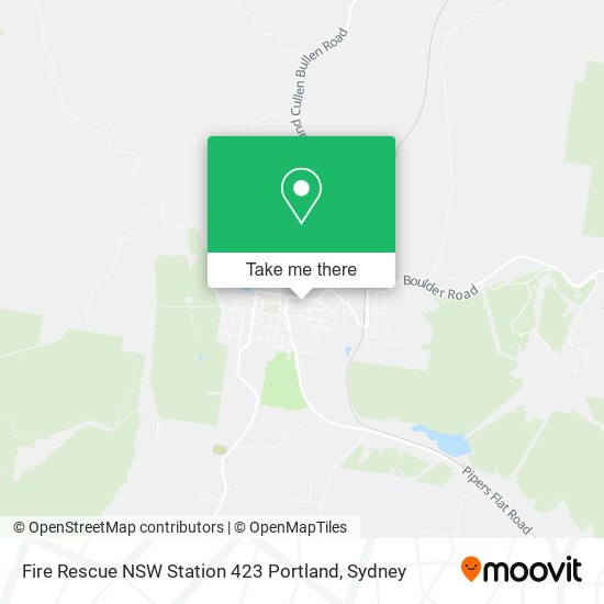 Fire Rescue NSW Station 423 Portland map