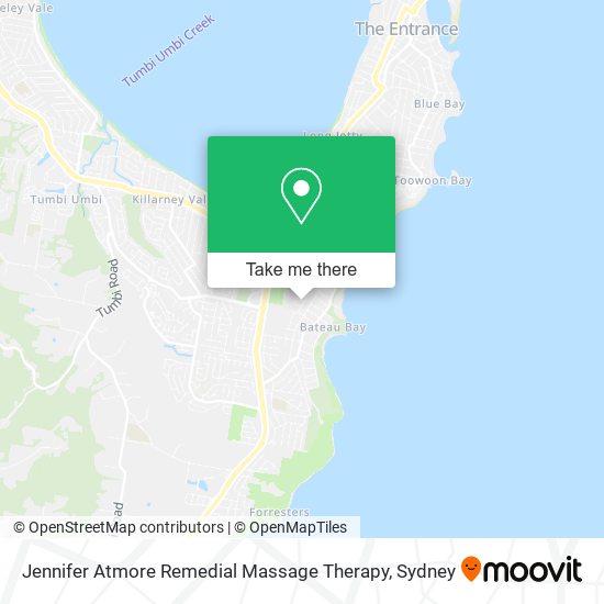 Jennifer Atmore Remedial Massage Therapy map