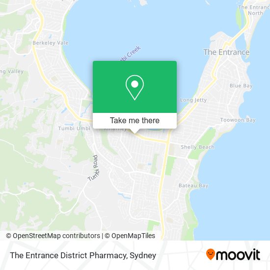 Mapa The Entrance District Pharmacy