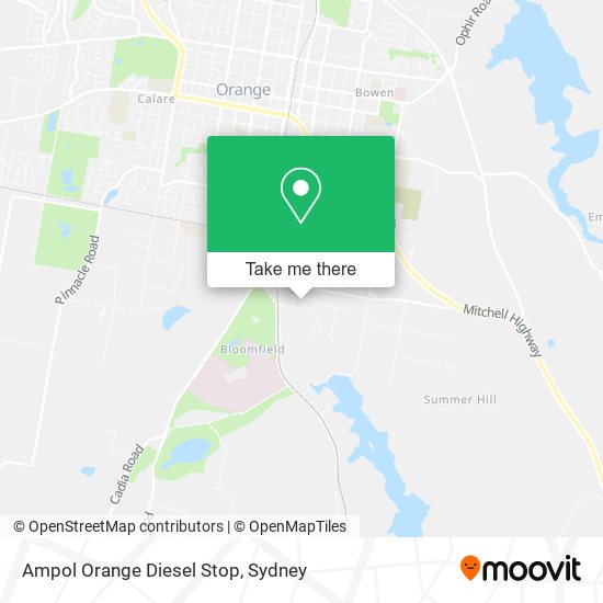 Ampol Orange Diesel Stop map
