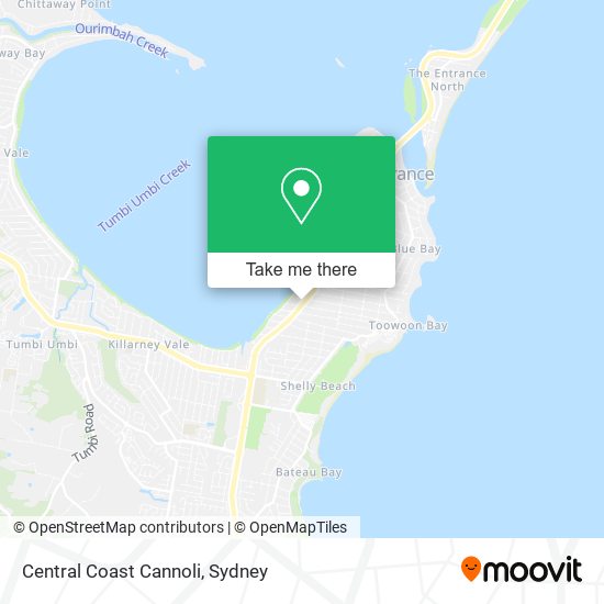 Central Coast Cannoli map