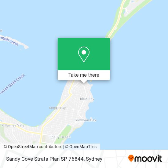 Mapa Sandy Cove Strata Plan SP 76844