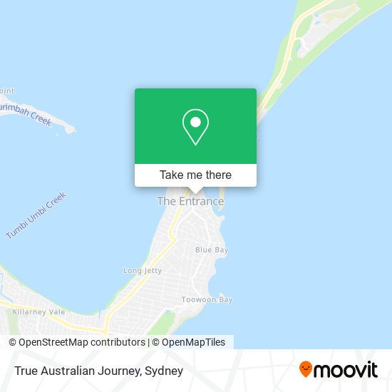 True Australian Journey map