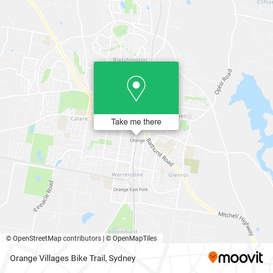 Orange Villages Bike Trail map