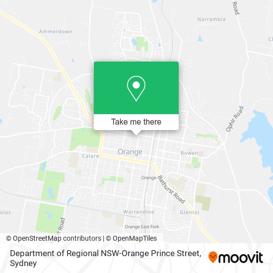 Department of Regional NSW-Orange Prince Street map