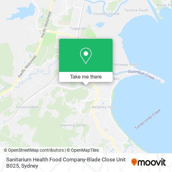 Sanitarium Health Food Company-Blade Close Unit B025 map