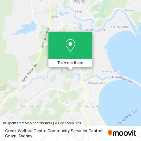 Greek Welfare Centre Community Services-Central Coast map