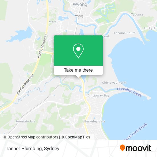 Mapa Tanner Plumbing