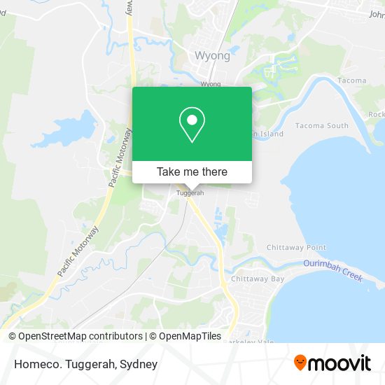 Homeco. Tuggerah map