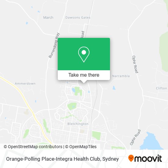 Orange-Polling Place-Integra Health Club map