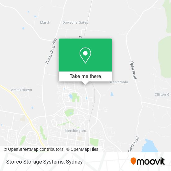 Storco Storage Systems map