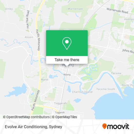 Evolve Air Conditioning map