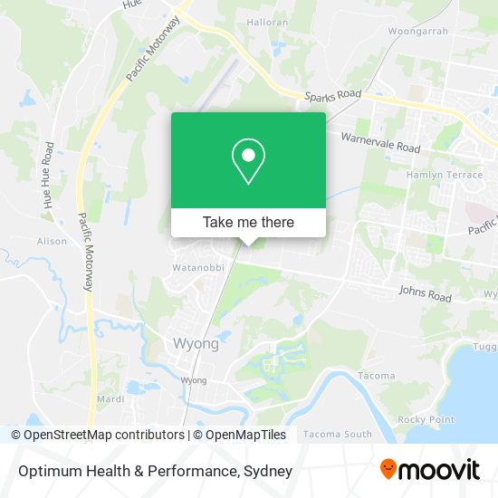 Mapa Optimum Health & Performance