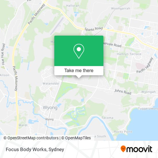 Focus Body Works map