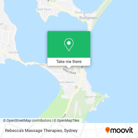 Rebecca's Massage Therapies map