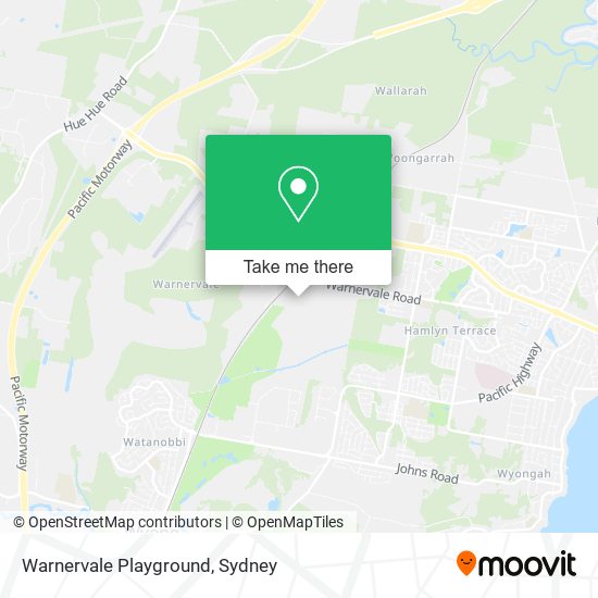 Warnervale Playground map
