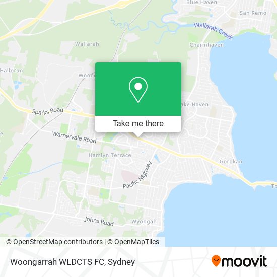 Woongarrah WLDCTS FC map