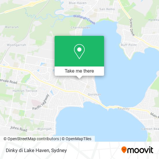 Dinky di Lake Haven map