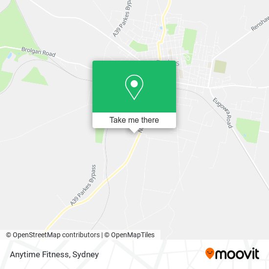 Anytime Fitness map