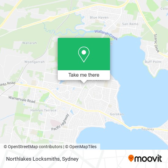 Northlakes Locksmiths map