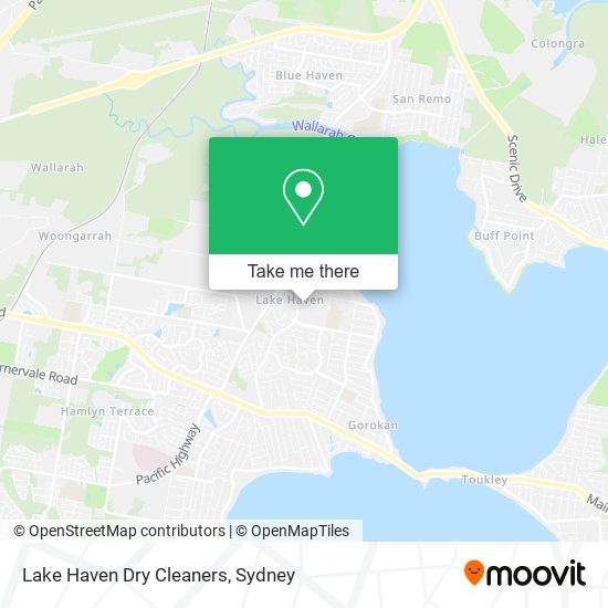 Mapa Lake Haven Dry Cleaners