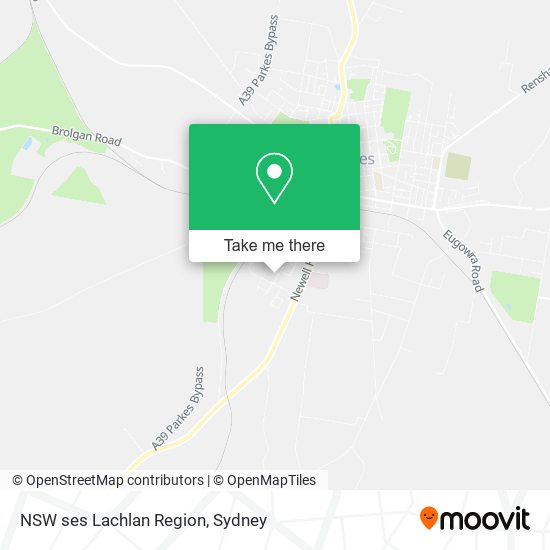 NSW ses Lachlan Region map