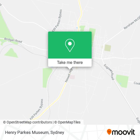 Henry Parkes Museum map