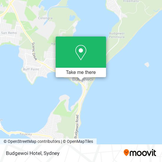 Budgewoi Hotel map