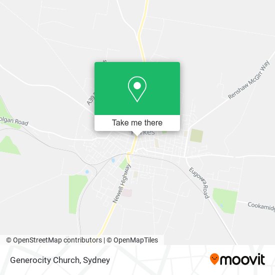 Generocity Church map