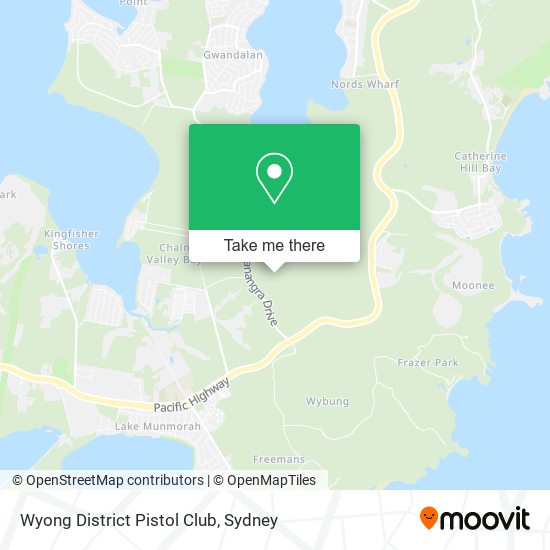 Wyong District Pistol Club map